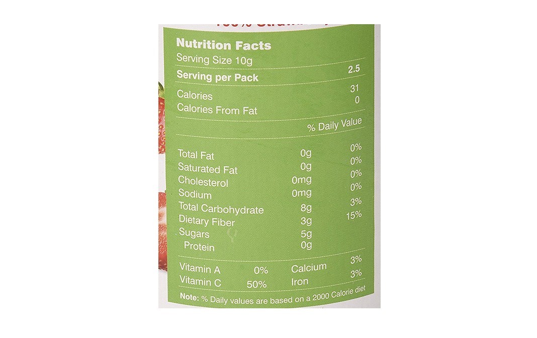 Aum Fresh Freeze Dried Strawberry    Tin  25 grams